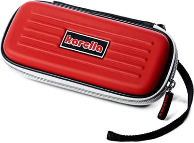 Darttas - Dart etui - Dartspullen opbergen - Ruimte voor 3 pijlen - 18 x 8 x 4 cm - Rood