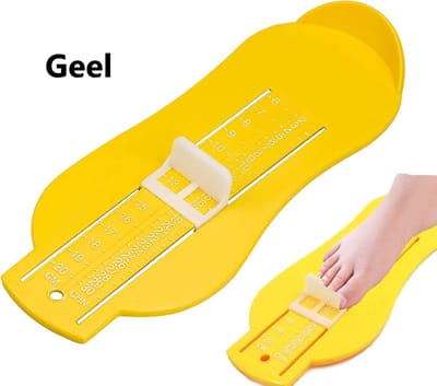 Voetmeter Kind I Schoenmaat Meter Kind I Schoenmeter Baby I Maatregel Baby I Geel