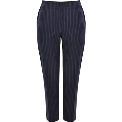 Dames pantalon sigarettenpas met fijne strepen Mat Fashion