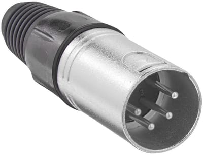XLR Connectoren 4-Pin Audio Mic Plug - Vernikkeld en Duurzaam