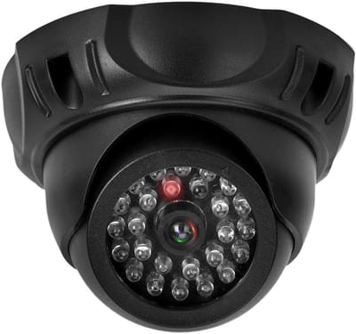 Nep Camera - Dummy Beveiliging - Woningbeveiliging - Met Knipperend LED - 12 x 12 x 7 cm - Zwart