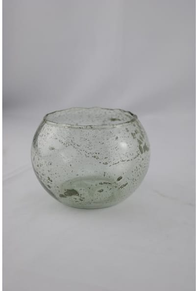 Vaas bol bubbel glas 14x14x10cm