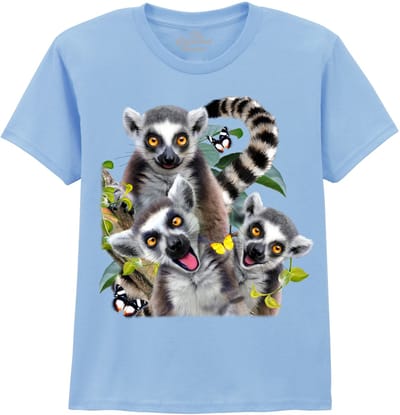 KIDS Ringstaart Maki Lemur Selfie The Coloured House KIDS T-shirt L