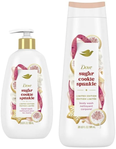 Dove sugar cookie sprinkle hand wash + body wash Limited edition