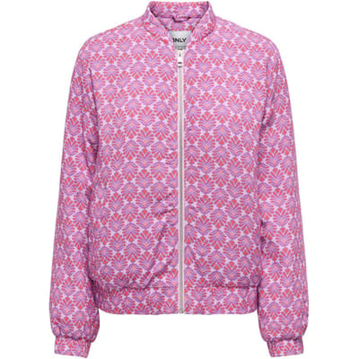 ONLY - KOGBIANA AOP BOMBER CS OTW - Roseate Spoonbill Dewberry - Maat 152