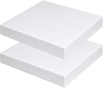 Piepschuim vormen - vierkant - 2x - 22,5 x 22,5 x 3 cm - styropor hobby / DIY vorm - basis knutselfiguren