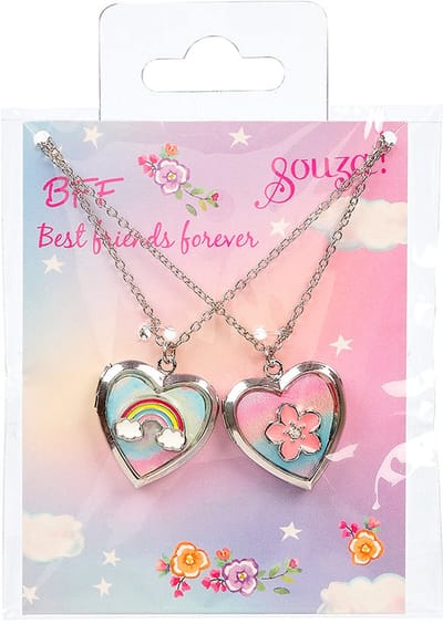 Souza Giftpack BFF Hart, 2 kettingen (2 stuks/kaartje, 1 kaartje).