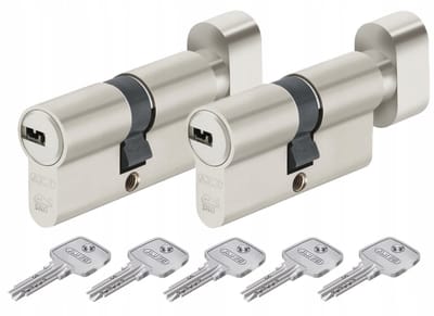 ABUS KD10 Cilinderslotset met knop 35/30G + 35/30G, 5 sleutels