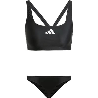 Twee-delig zwempak met V-achterkant voor vrouwen adidas 3-Stripes