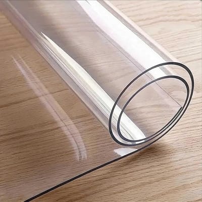 Tafelbeschermer Transparant - Bureauonderlegger PVC - Meubels Beschermen - Water- en Hittebestendig - 70x140 cm - Helder