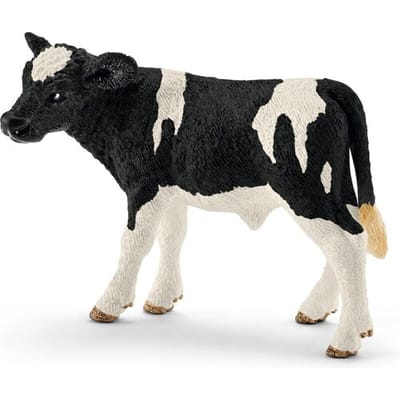 Schleich boerderij wereld speelfiguur zwart-witte kalf - No. 13798