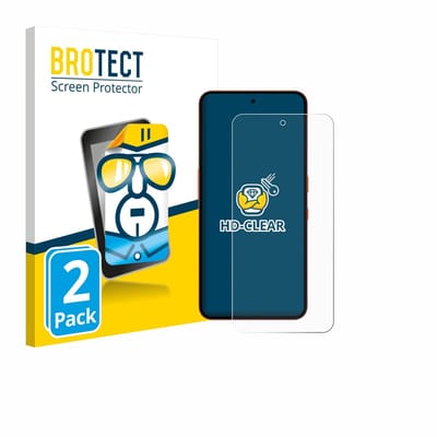 BROTECT - Screenprotector voor Nothing CMF Phone 2 Pro - Folie Beschermfolie transparant 2 Stuks