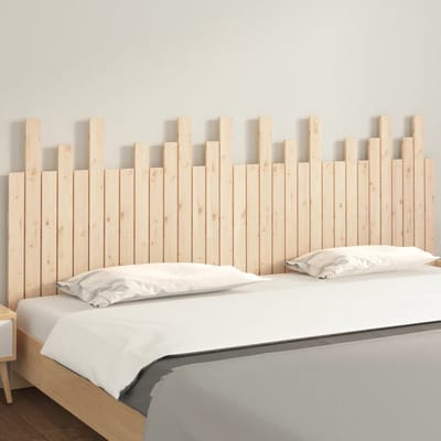 vidaXL - Hoofdbord - wandmontage - 204x3x80 - cm - massief - grenenhout
