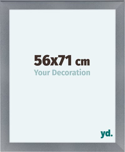 Your Decoration - Fotolijst 56x71 cm - MDF - Aluminium Geborsteld - Como