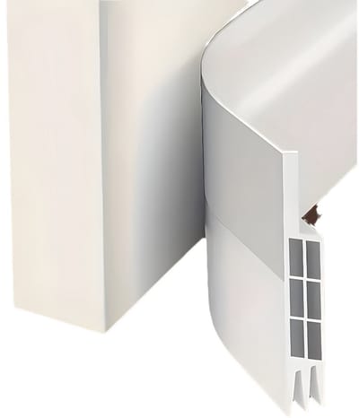 Deurrubber- 100 x 5 cm zelfklevende deurrubber- flexibele siliconen thermische geluidsisolatie- witte afdichtingsstrip- geluiddempend- stofdicht- koude lucht- anti-muismieren.