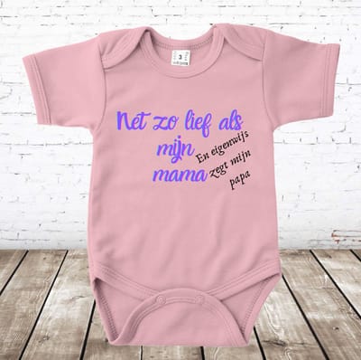 Rompertje net zo lief als mama - Roze - 80