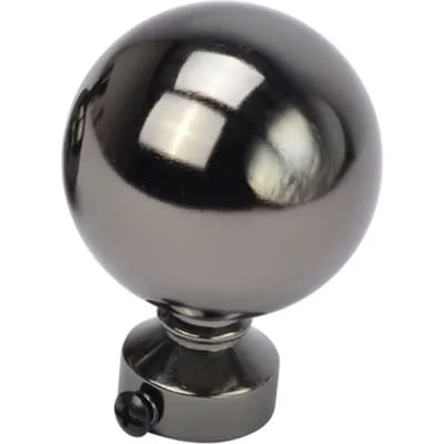 Decomode Knop Bol Massief Zwart Nikkel 20mm - 2 Stuks