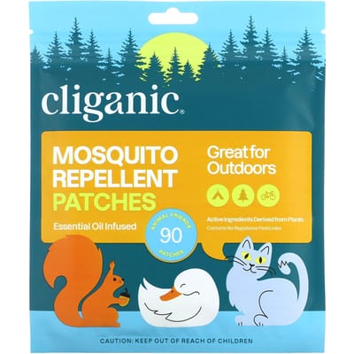 Cliganic Muggenstickers 90 Stuks – Muggenwerende Stickers voor Kinderen & Volwassenen – DEET-vrij – Met Natuurlijke Etherische Oliën – Dierenmotieven