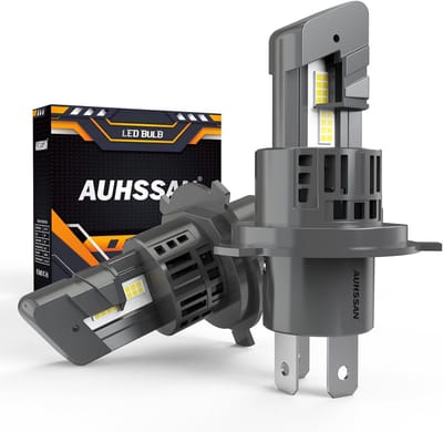 H4 LED-Autolampen 100W - 20.000 Lumen, 6500K Koudwit - Ultra Helder - 1:1 Halogeen Formaat - Plug and Play - Geen Adapter Nodig (2 Stuks)