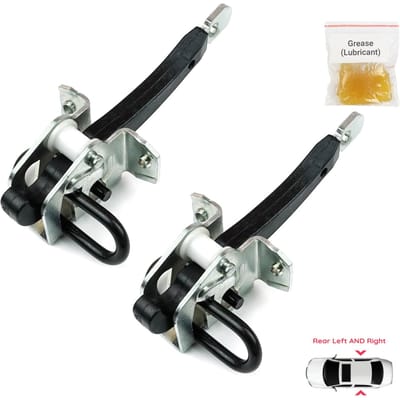 BDP1072-1 2 Pièces Charnière de Porte Arrière Gauche ET Droite Butée de Porte Limiteur de Vérification Levier de Protection Bras pour BMW Série 7 E38 1994-2001 51228234605