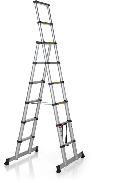 ALDORR Home - Telescopische Vouwladder - 1,80 + 2,40 meter - Soft Close - 5 jaar garantie