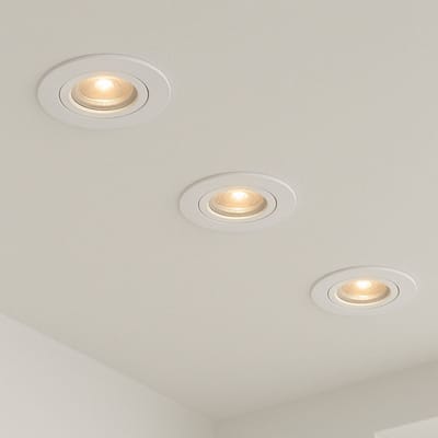 Calex Slimme Inbouwspot - Smart LED Downlight Dimbaar - Kantelbaar - Warm Wit Licht - Wit