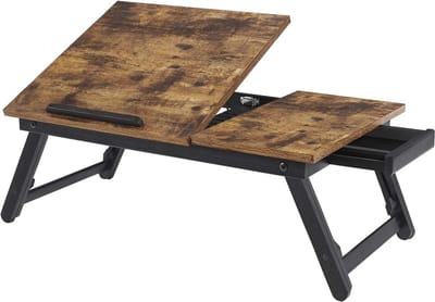 Verstelbare Laptopstandaard voor Bed en Bank - Opvouwbare Ondersteuning voor Laptops tot 15,6 Inch