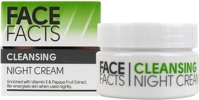 Face Facts Cleansing Night Cream with vitamin E - Nachtcreme