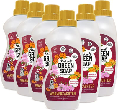 Marcel's Green Soap Wasverzachter - Mandarijn & Osmanthus - 6 x 750ml - 180 wasbeurten