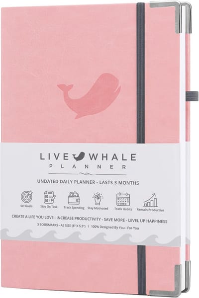Dagelijkse Planner en Mindfulness Dagboek voor Doelstellingen en Focus - Roze