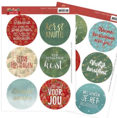 Tekst Designs - Amy Design - Christmas Pets (NL) 2 stuks