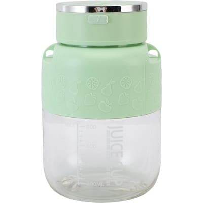 800ml Draagbare Sapcentrifuge Beker Oplaadbaar Afneembaar Elektrische Sapcentrifuge Blender voor Kantoor Sportschool Huis Reizen groen