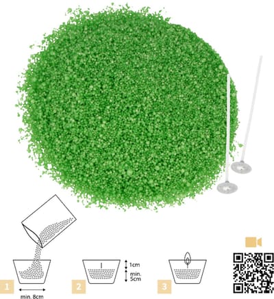 Groene kaarsenzand 250 gr - Artemio