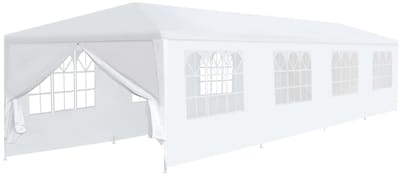 Partytent opvouwbaar - Paviljoen - 3x12 m - Easy up - Waterdicht - Met Zijwanden - Weerbestendig - Wit