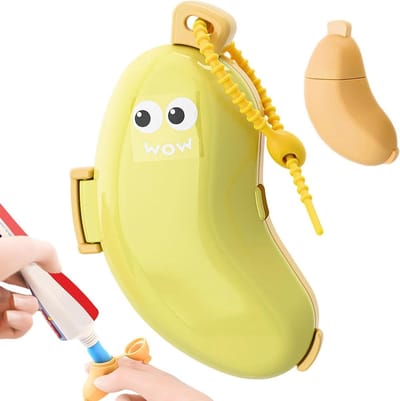 Reistandenborsteletui - Tandenborstelhouder - Hygiënisch Reizen - Met Tandpasta Dispenser - 8.7 cm Lengte - Groen