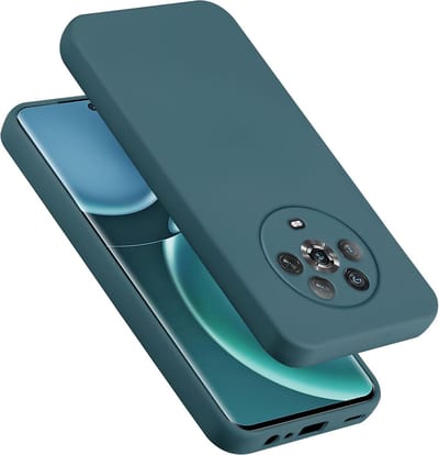 Cadorabo Hoesje geschikt voor Honor Magic 4 in LIQUID GROEN - Beschermhoes gemaakt van flexibel TPU silicone Case Cover