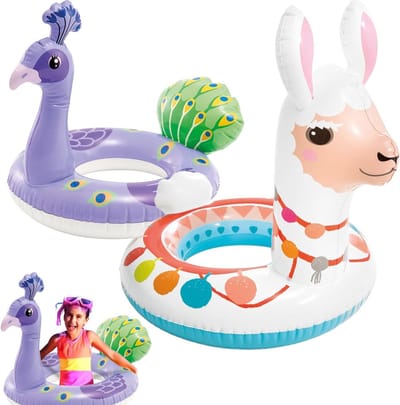 Opblaasbare Zwanen Zwemring voor Kinderen 2-6 Jaar, PVC Water Speelring, Perfect voor Zwembad, Strand en Zomer Feestjes, Groot Formaat 86 x 58 cm