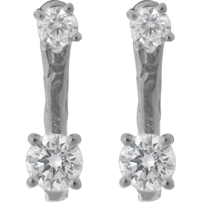 Orphelia 'Lykke' Dames 925 Sterling Zilver Dangle Oorbellen - Zilver ZO-7128