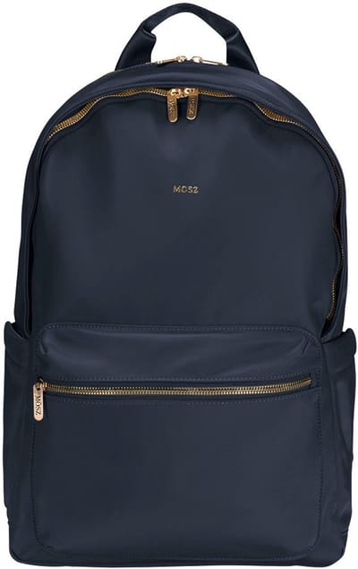 MŌSZ Laptoprugzak dames nylon 15.6 inch - donkerblauw : Schooltas/ Rugtas meiden