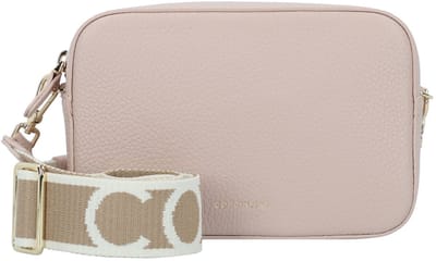 COCCINELLE Leren Schoudertas Tebe Crossover Bag Rosette Beige