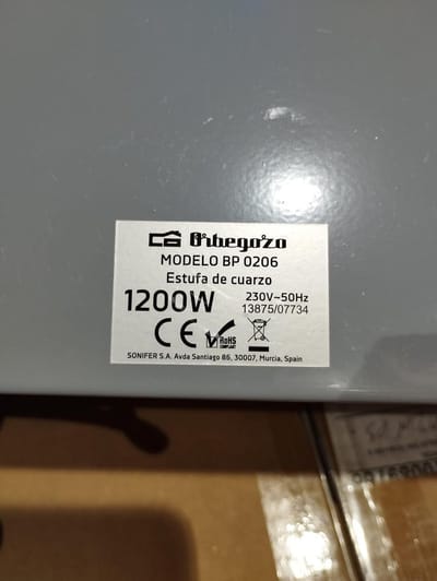 Quartz Heater met 3 Warmtestanden en Directe Warmteafgifte