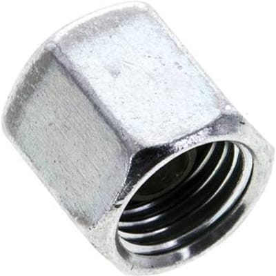 6 S M16x1.5 End Cap Stalen FKM