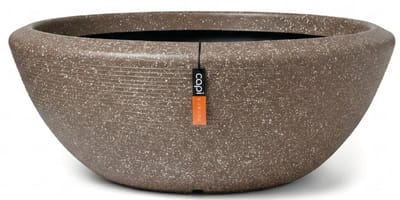 Capi Europe - Schaal laag Arc Granite - 61x25 - Beige - Bloempot Voor binnen en buiten - Beschikbaar in XL formaten - Breukbestendig - 100% Recyclebaar - Levenslang garantie - NBGS8081