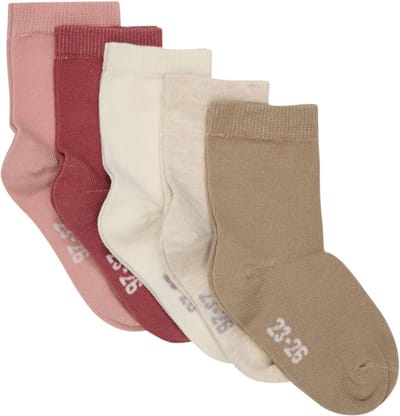 Minymo kindersokjes (enkelsokken) Multi (5-pack) 5247