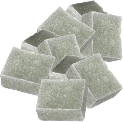 Ideas4seasons Amberblokjes/geurblokjes - eucalyptus geur - 12x stuks - huisparfum