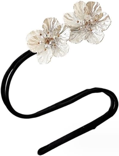 Haarbroodjesmaker - Kapselvormer Twist - Snel Kapsel Maken - Decoratief Schelpdetail - Universele Maat - Wit