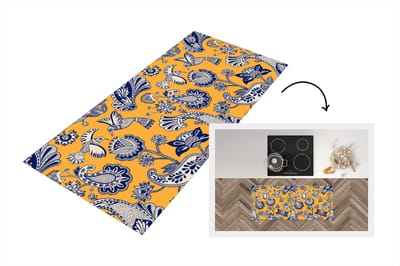 Keukenloper - Loper keuken - Jungle - Design - Vogel - Kolibrie - 120x50 cm - Keukenloper vinyl