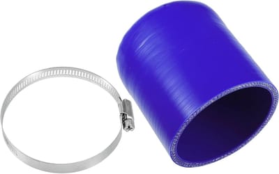 Universele 75 mm siliconen stop voor zuigslang met klem - perfect voor koelwater en motoronderdelen - duurzaam en hittebestendig
