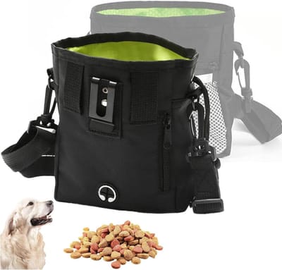 Dailygoods- Voederzak met poepzakdispenser - Hondenlekkernijtas - Hondentraining - Draagtas hond - Flexibel ontwerp - Hoogwaardige Oxford-stof - Hondentas