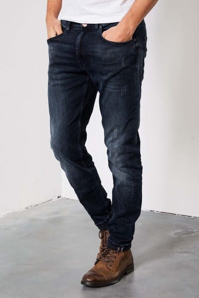 Petrol Industries Heren Jeans Slim Fit Seaham VTG - Spijkerbroek - Essentials Collection - Blauw - Maat W31L36